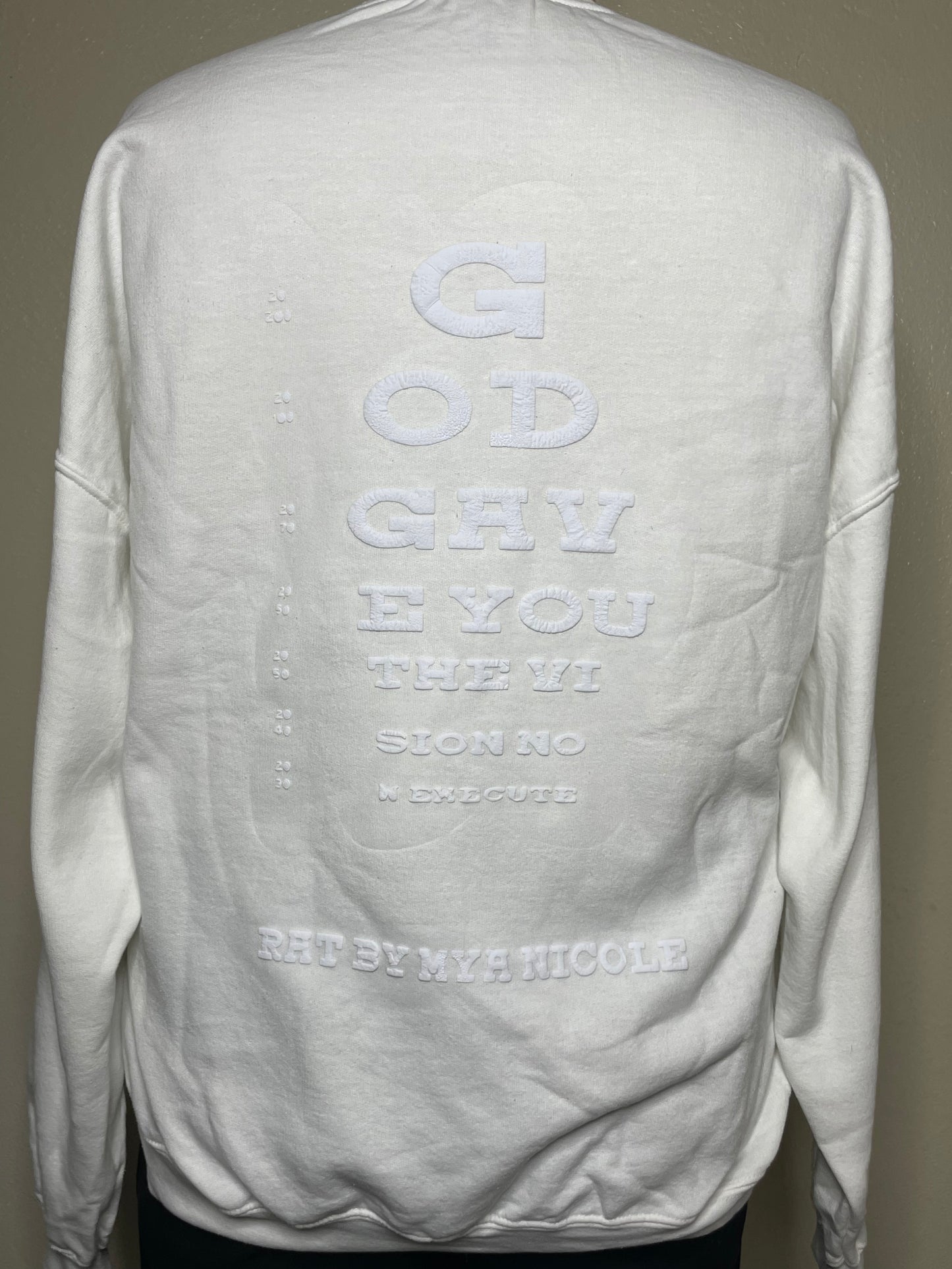 RAT Eyechart Slit Sweatshirt