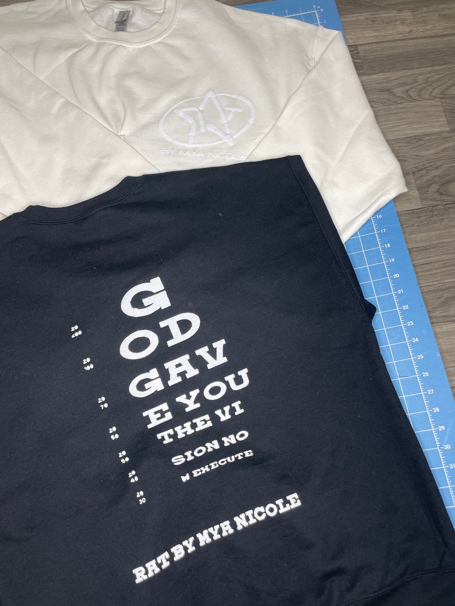 RAT Eyechart Slit Sweatshirt